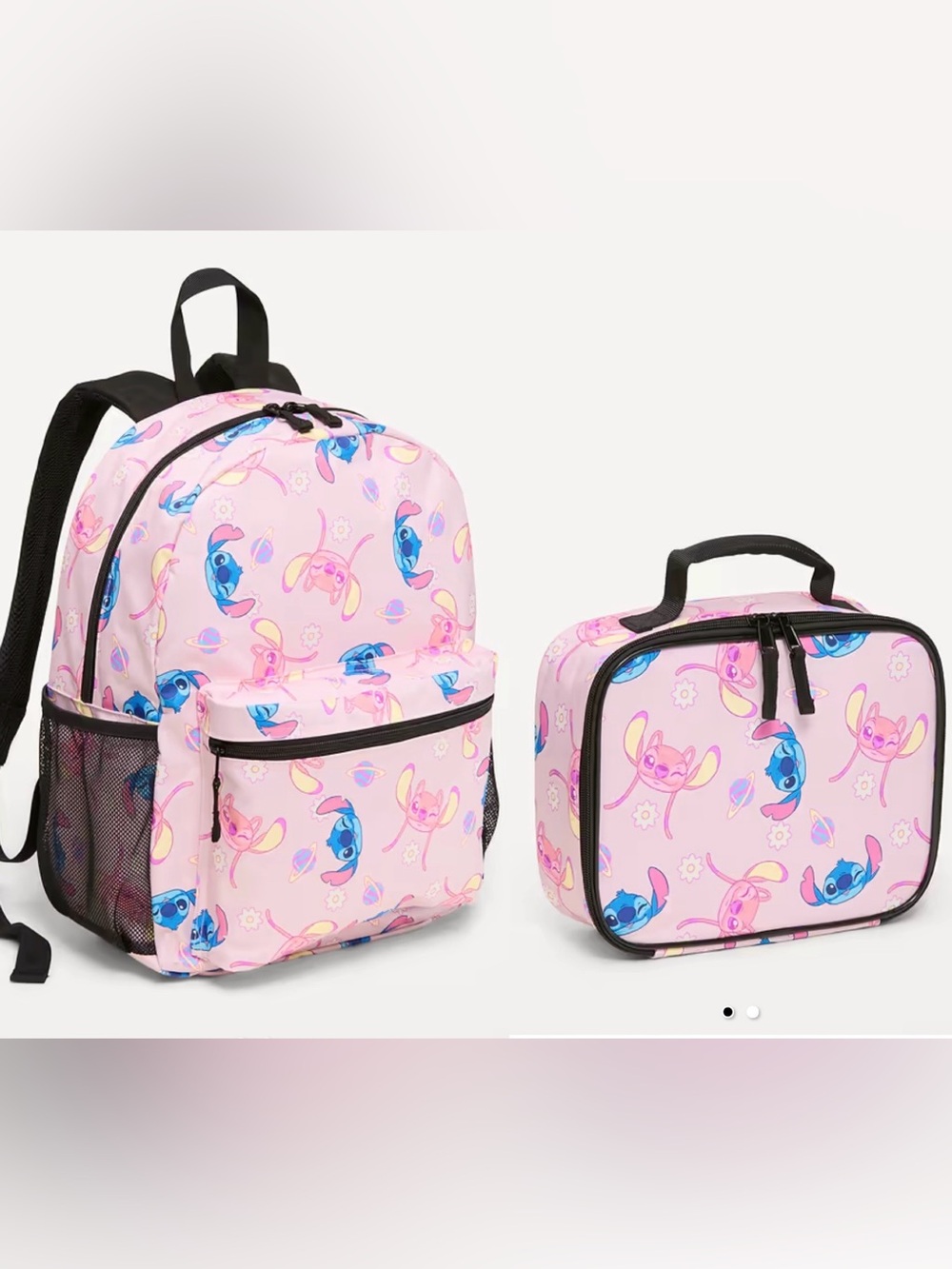 NWT Pink Stitch backpack & lunch bag